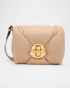 Moncler Mini Puf Crossbody Bag In Beige