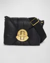Moncler Mini Puf Crossbody Bag In Black