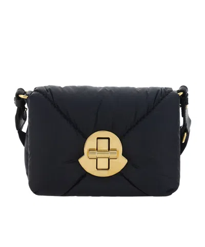 Moncler Mini Puf Crossbody Bag In Black