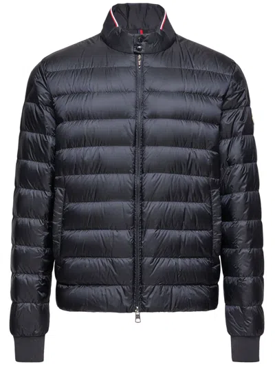 Moncler Mini Ripstop Lined Coat Size 3 In Black