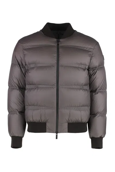 Moncler Mini Short Down Jacket For Men In Gray
