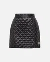 Moncler Padded Mini Skirt With Quilted Pattern. In Black