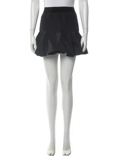 Pre-owned Moncler Mini Skirt In Black