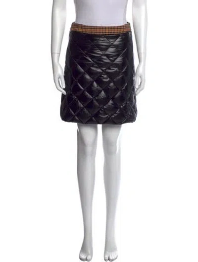 Pre-owned Moncler Mini Skirt In Black