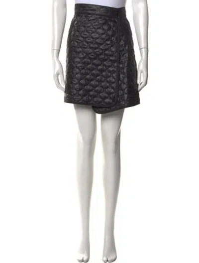 Pre-owned Moncler Mini Skirt In Black