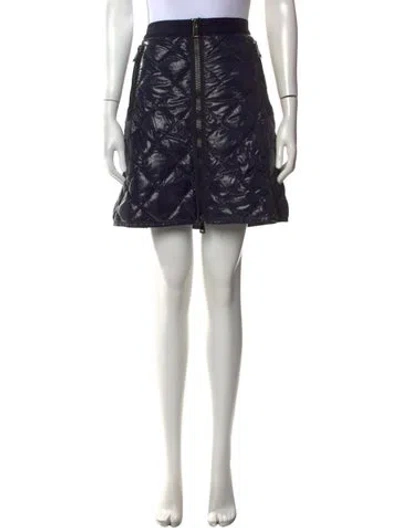 Pre-owned Moncler Mini Skirt In Black