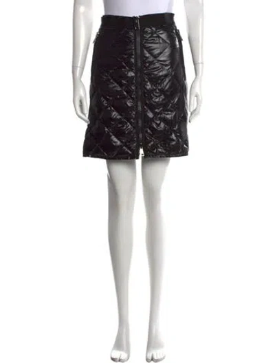 Pre-owned Moncler Mini Skirt In Black