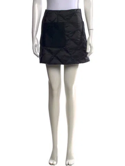 Pre-owned Moncler Mini Skirt In Black