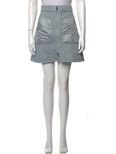 Pre-owned Moncler Mini Skirt In Blue