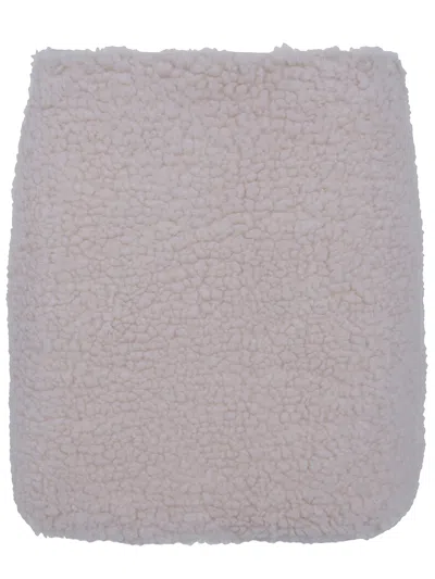 Moncler Mini Skirt In Brown