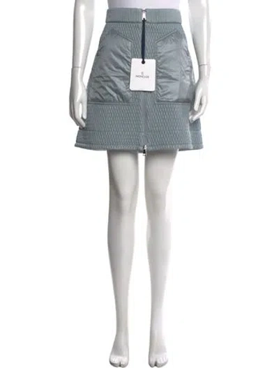 Pre-owned Moncler Mini Skirt W/ Tags In Grey
