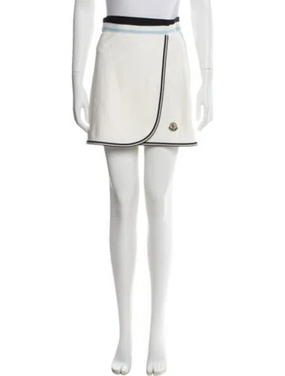 Pre-owned Moncler Mini Skirt In White