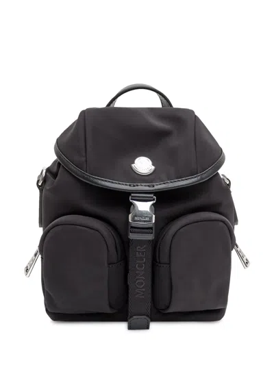 Moncler Mini Stylish Backpack For Spring/summer 2025 In Nero