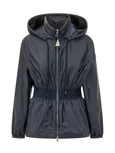 Moncler Mini Stylish Puffer Jacket With Hood And Zipper In Multi