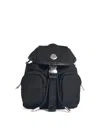 Moncler Functional Polyester Backpack With Multiple Pockets In Black