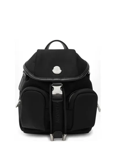 Moncler Mini Trick Water-repellent Cross Body Bag In Black