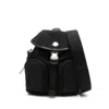 Moncler Functional Polyester Backpack With Multiple Pockets In Black