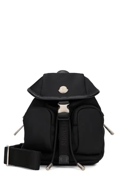 Moncler Mini Trick Water-repellent Shoulder Bag In Black