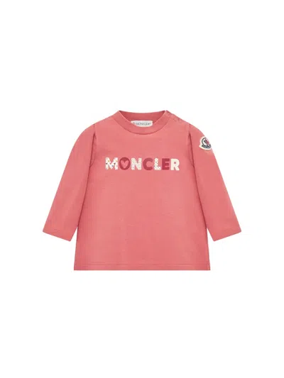 Moncler Mini T-shirt For Little Fashionistas In Pink