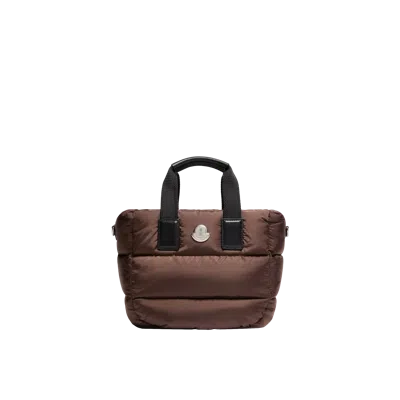 Moncler Caradoc Mini Tote Bag, Women, Brown, Size: One Size