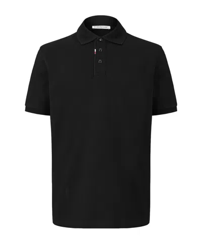 Moncler Minimal Short-sleeve Polo In Multi