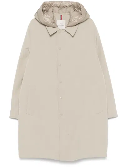 Moncler Miroir Coat In Neutrals