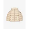 Moncler Miscellaneous Borgan Hooded Padded Shell Jacket 3 Months - 3 Year In Neutral