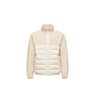 Moncler Mistral High Collar Quilted Zip Pockets Coat In Multi