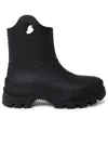 Moncler Ankle-height Boots With Textured Grip And Rugged Sole In Black