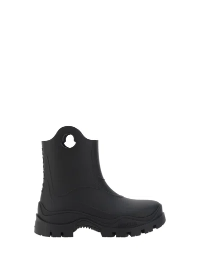 Moncler Misty Rain Pvc Ankle Boots In Black