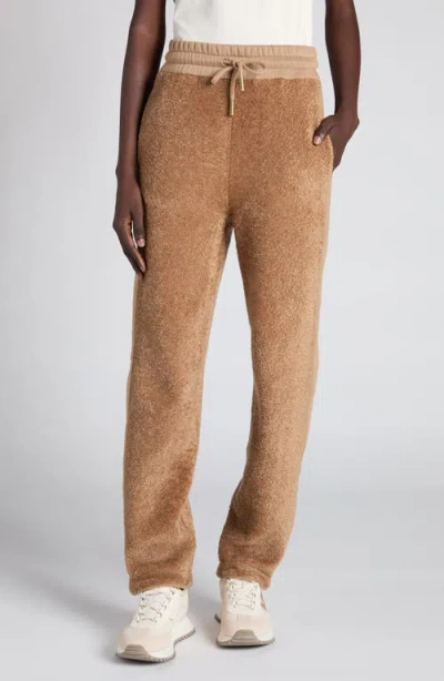 MONCLER MONCLER MIXED MEDIA FLEECE SWEATPANTS