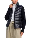 Moncler Mixed Media Jacket In Black