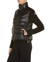 Moncler Mixed Media Puffer Jacket In Black