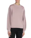 Moncler Knit Sleeve Crewneck Sweatshirt In Etherea