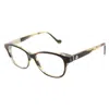 Moncler ml 5014 053 Womens Cat-eye Eyeglasses 52mm In Brown
