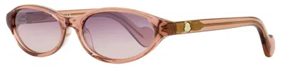 Moncler Ml0117 Elongated Oval Sunglasses In Pink