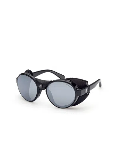 Moncler Ml0205 Steradian Logo Sunglasses In Black