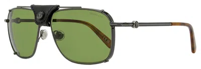 Moncler Ml0287 Navigator Metal Frame Sunglasses In Green