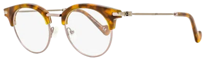 Moncler Ml5020 Oval Metal-acetate Eyeglasses In Bronze