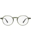 Moncler Ml5120 Oval-frame Glasses In Grau