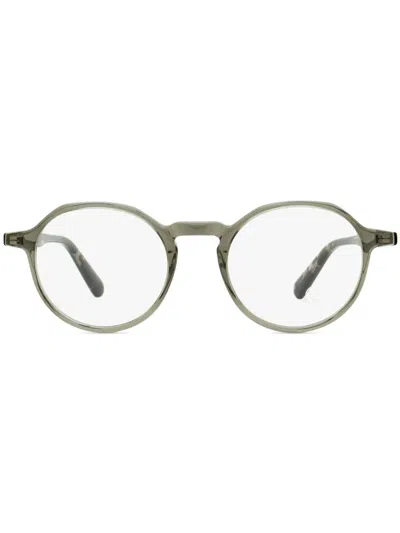 Moncler Ml5120 Oval-frame Glasses In Grau
