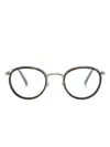 Moncler Round-frame Glasses In 褐色