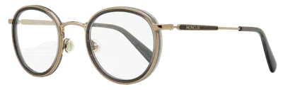 Moncler Ml5153 Oval Metal-acetate Eyeglasses In Bronze