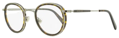 Moncler Ml5153 Oval Metal-acetate Eyeglasses In Green