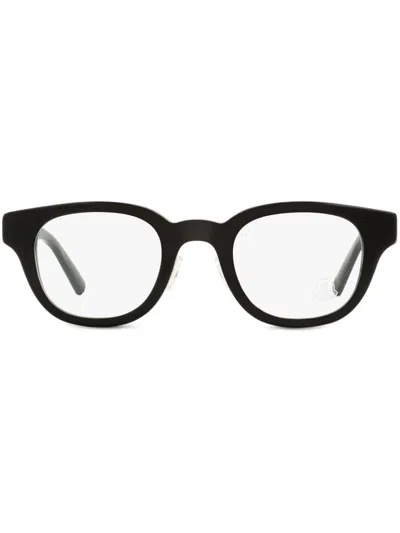 Moncler Ml5157d Rectangle-frame Optical Glasses In Black