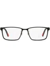 Moncler Ml5163h Rectangle-frame Glasses In Schwarz
