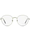 Moncler Ml5179 Round-frame Optical Glasses In Silver