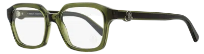 Moncler Ml5181 Rectangular Acetate Eyeglasses In Green