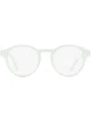 Moncler Ml5189 Oval-frame Glasses In Weiss