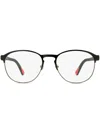 Moncler Ml5192 Oval-frame Glasses In Schwarz